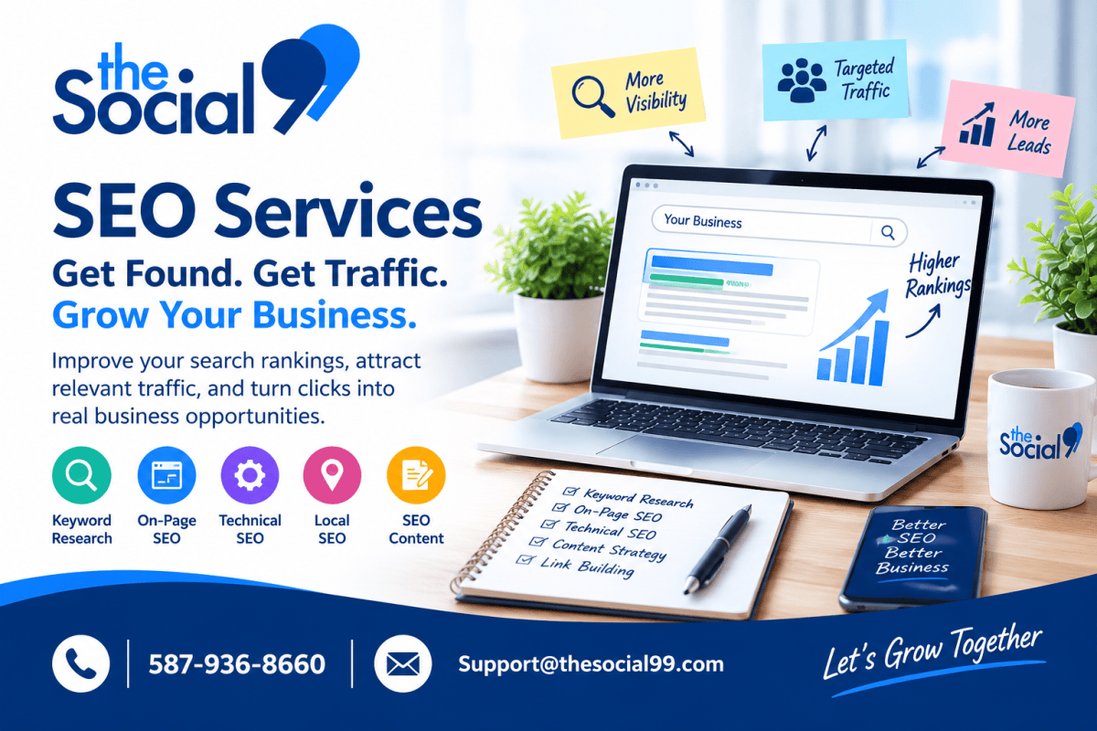 SEO Services for Growing Businesses: Improve Rankings, Traffic & Visibility – The Social 99